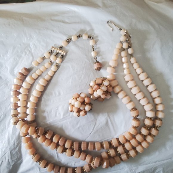 SALE Vintage West Germany necklace and earrings - Picture 1 of 10